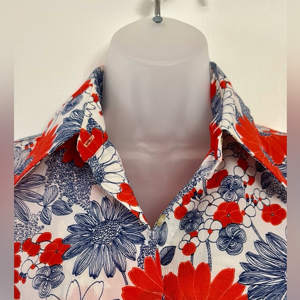 Vintage Floral Button Down Blouse - Picture 4 of 6